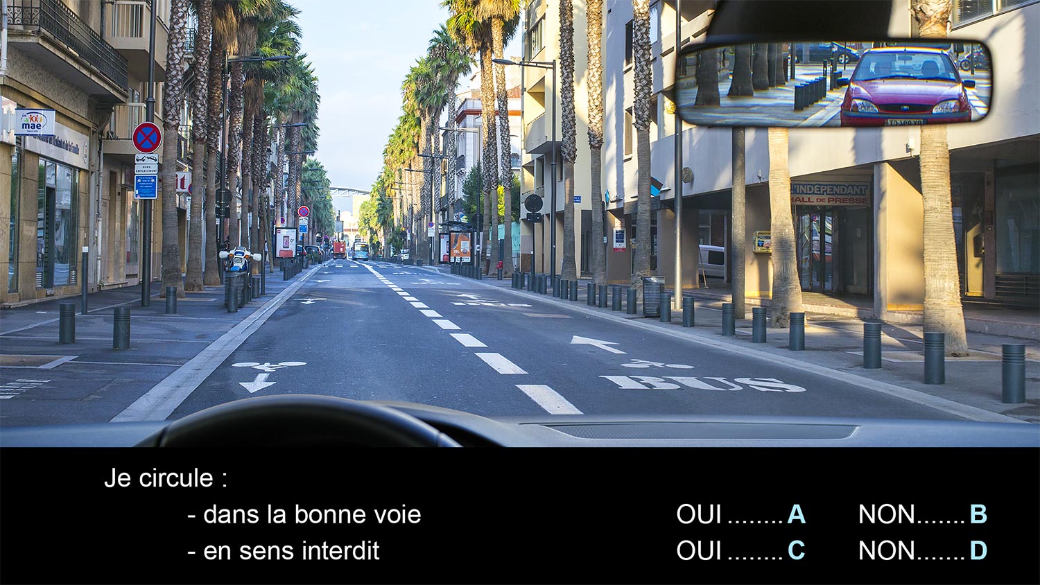 Code de la route en ligne Voies réservées